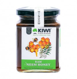 Kiwi Kisan Window Raw Neem Honey   Glass Jar  350 grams